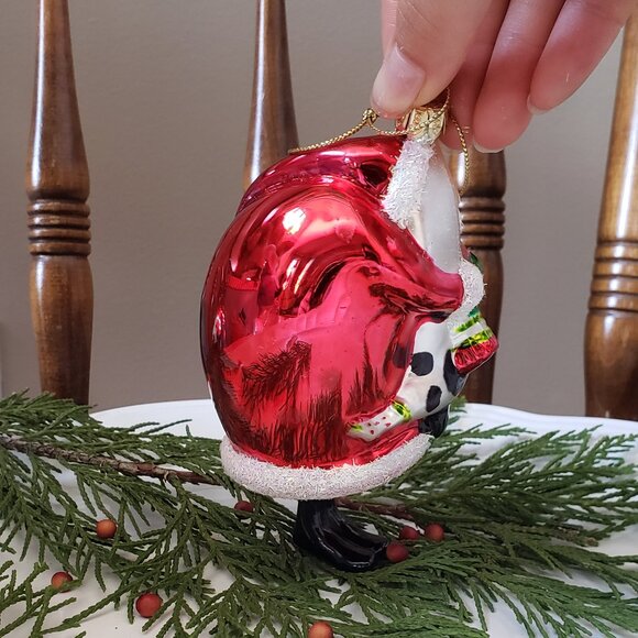 Sumit Blown Santa Glass Christmas Ornament - Picture 3 of 8